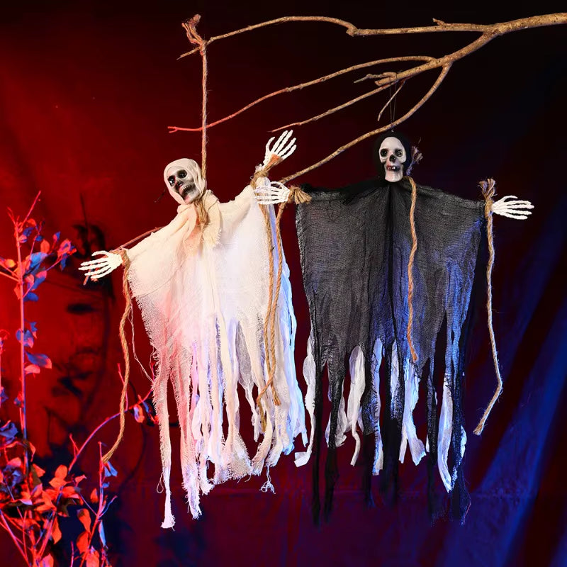 Hanging Skeleton Ghost Decoration