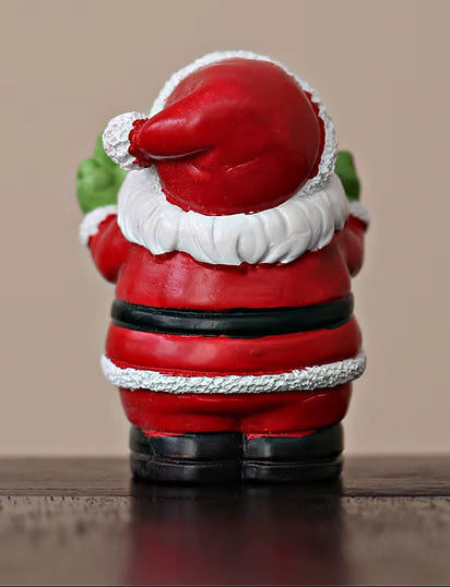 Santa Claus Snowman Handicraft Ornament Middle Finger Desktop Office Desk Ornament Christmas Gifts Home Desktop Decoration