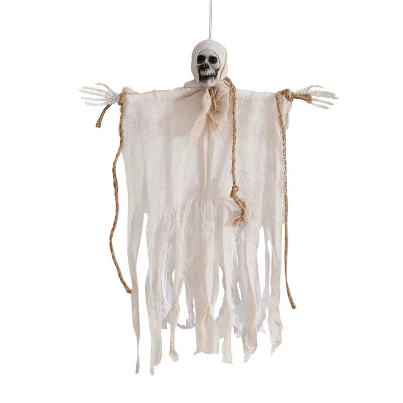 Hanging Skeleton Ghost Decoration