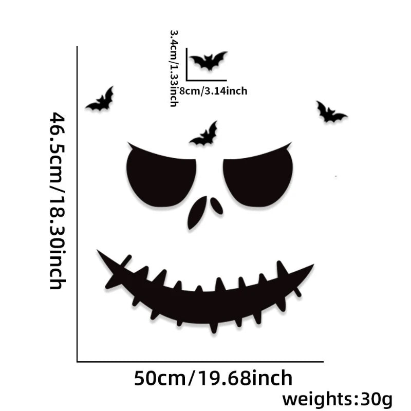 Halloween Decoration Stickers for Wall, Window, Door