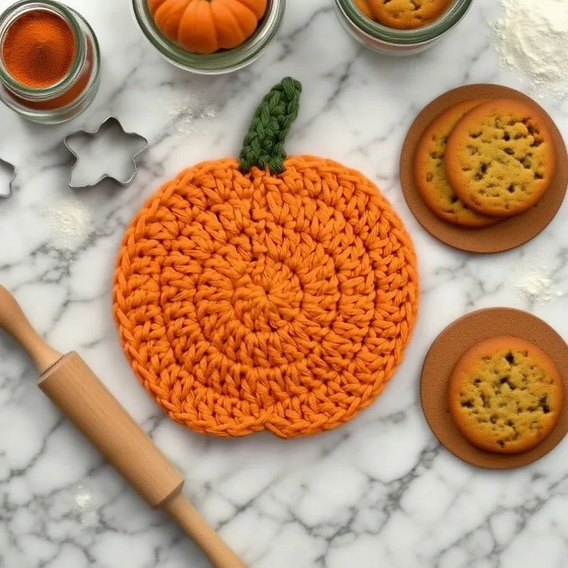 Pumpkin Coasters