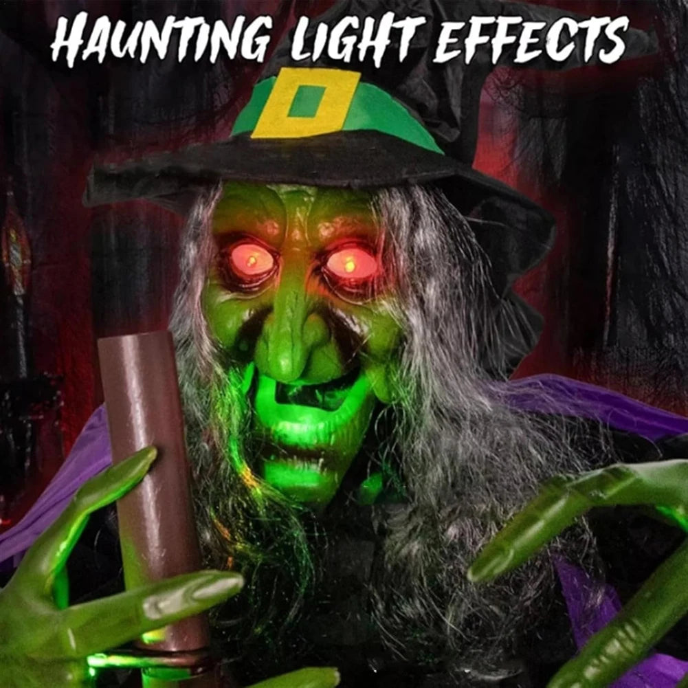 Life Size Levitating Halloween Witch Decoration