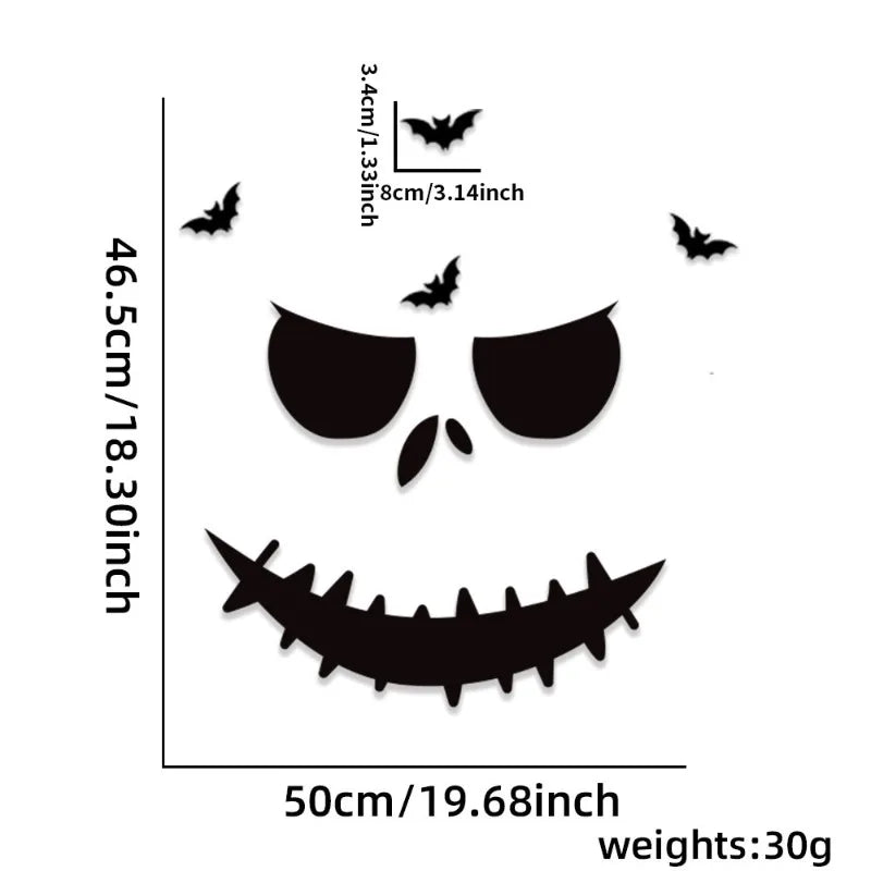 Halloween Decoration Stickers for Wall, Window, Door