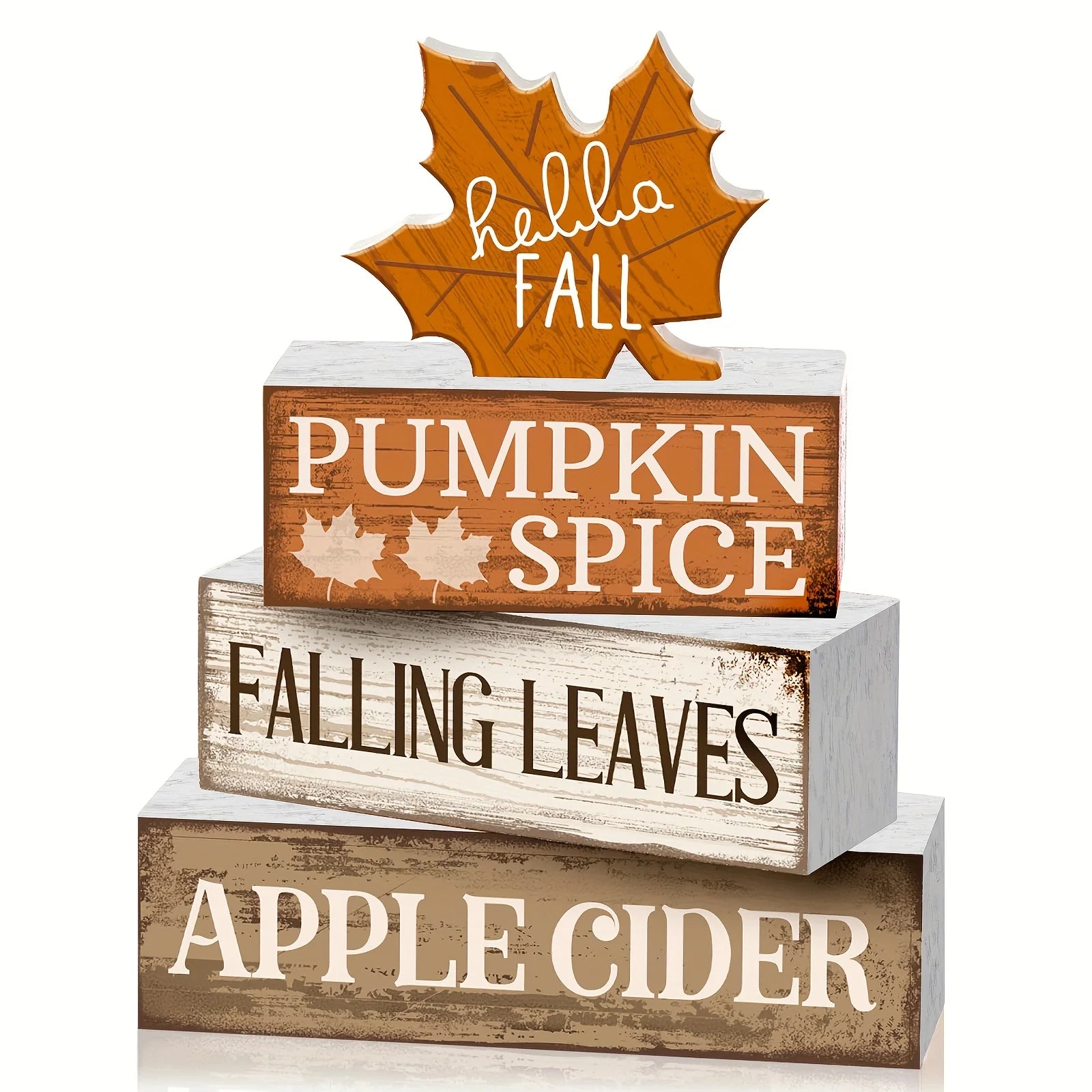 Fall Tabletop Block Decor