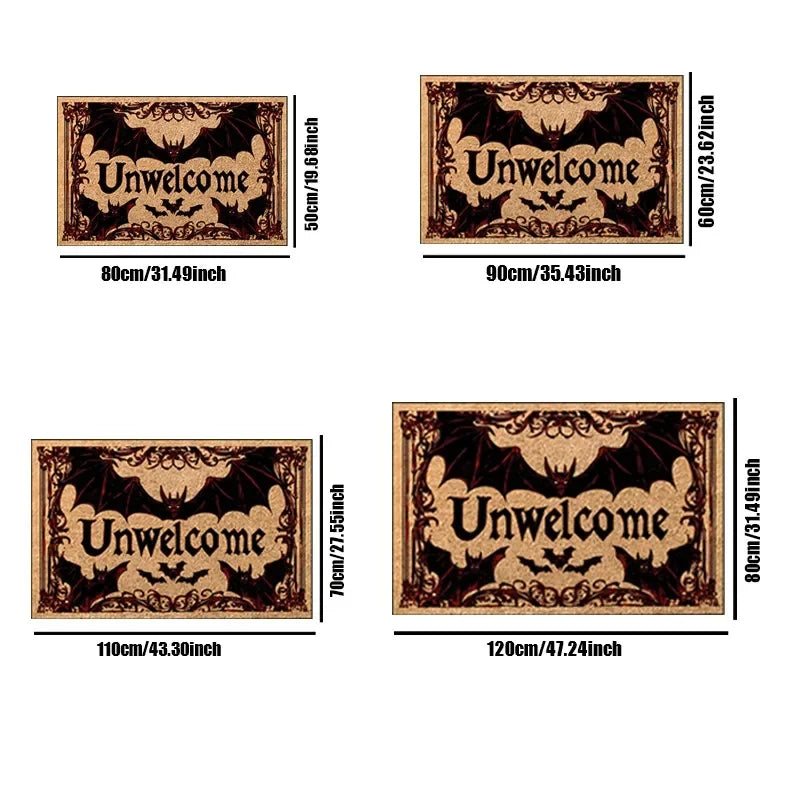 Unwelcome Halloween Door Mat 