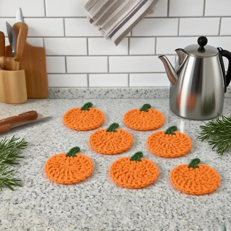 Pumpkin Coasters