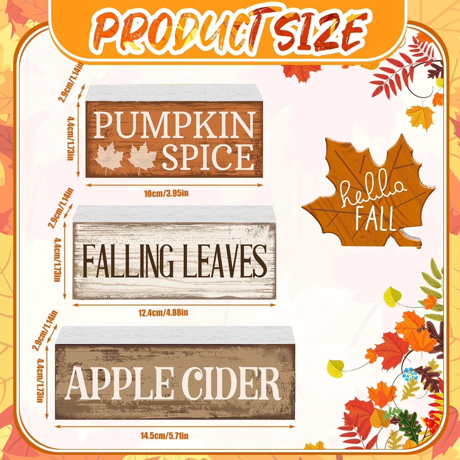 Fall Tabletop Block Decor