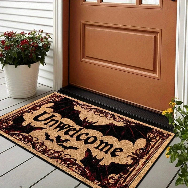 Unwelcome Halloween Door Mat 