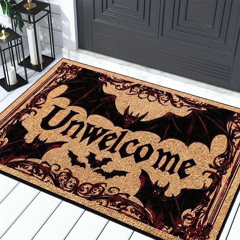 Unwelcome Halloween Door Mat 